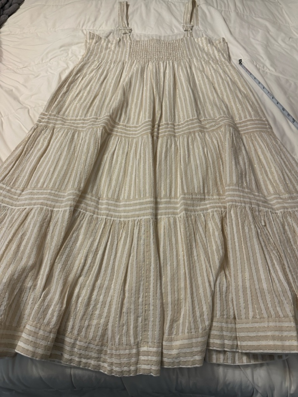 Linda Anderson Sandy Stripes Tiered Sundress - NWOT - Size XL (estimated) - Picture 6 of 14